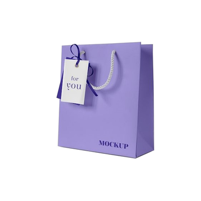 Personalized Logo Print Luxury Retail Shopping Gift Paperbags With Handles
