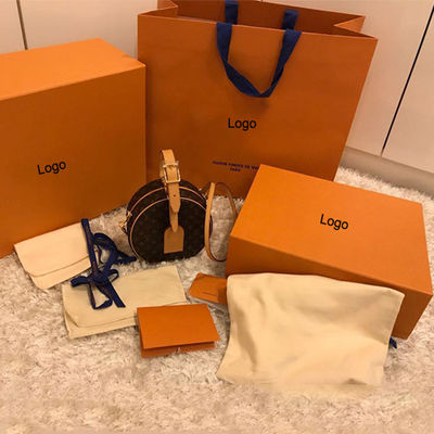 Custom Logo Printed Luxury Brand Clutch Wallet Purse Handbag Packaging Gift Box